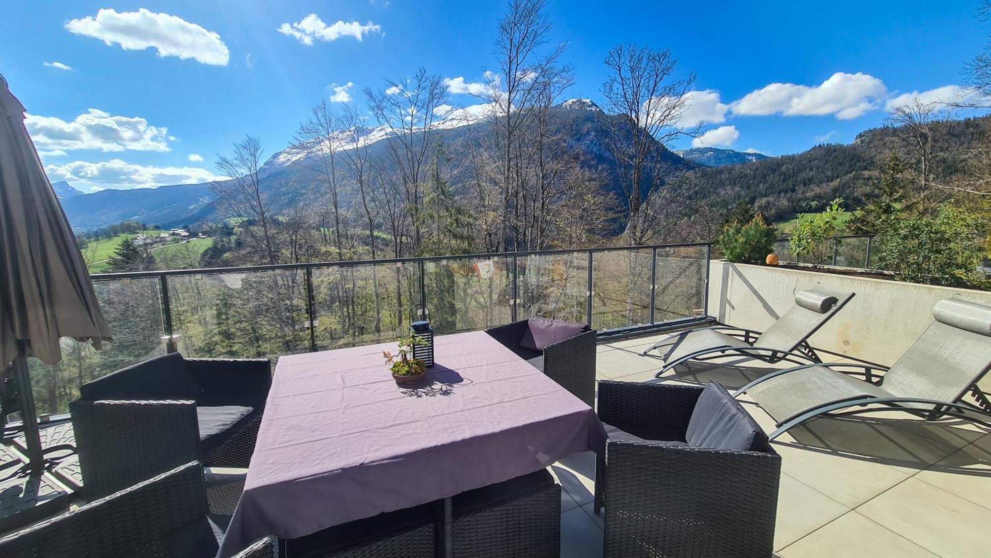 圣简德斯科特Le Berceau Des Aiguilles - Vue Montagne, Terrasse - Aravistour公寓 外观 照片